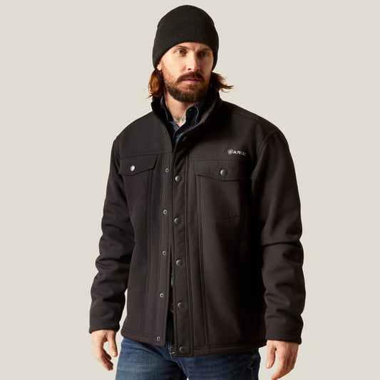 Ariat Men's Vernon Sherpa 2.0 Jacket 10046456 in Black, front view