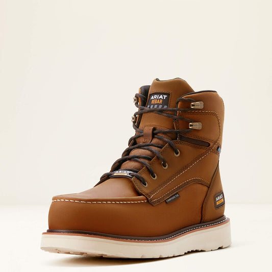 ARIAT Rebar Wedge Moc Toe 6" Waterproof Composite Toe Work Boot 10053615