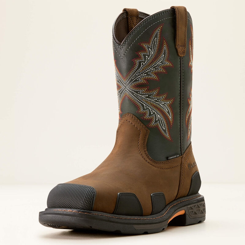 ARIAT MNS OverDrive Wide Square Toe Composite Toe Work Boot 10053644