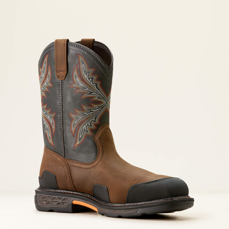 ARIAT MNS OverDrive Wide Square Toe Composite Toe Work Boot 10053644