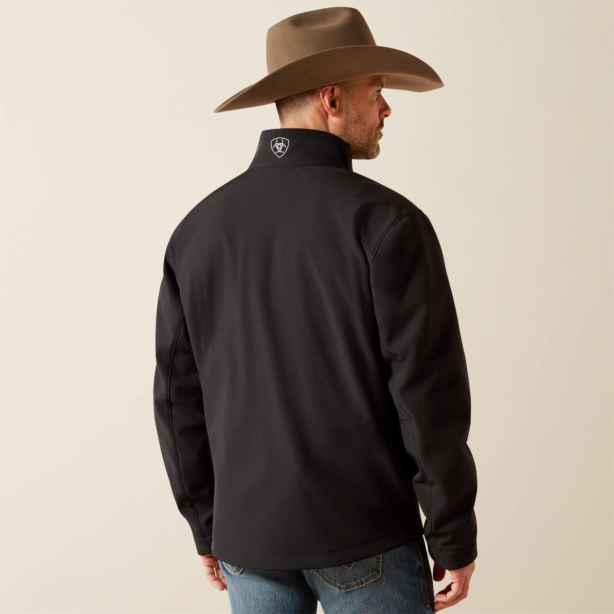 Ariat Logo Softshell Jacket 10062578 Black, back view