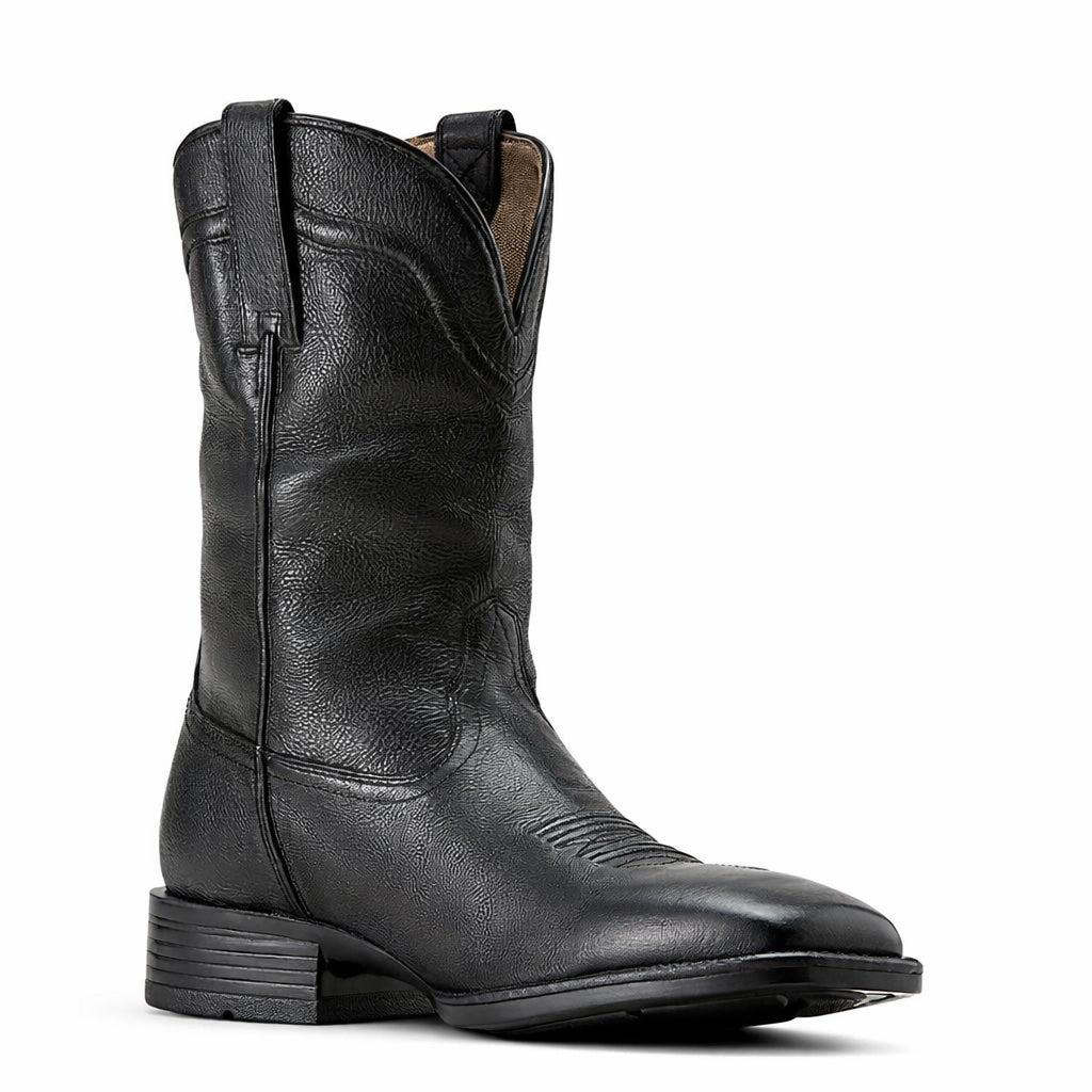 Ariat Men’s Wide Square Toe Western Boot Black (Style 10074245 - EE Wide)