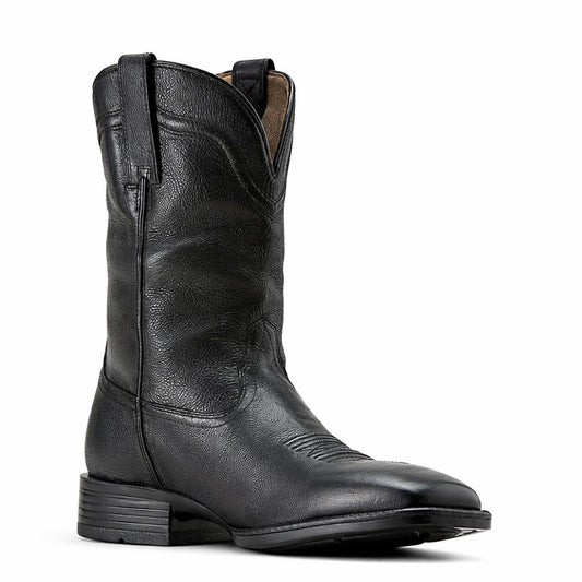 Ariat Men’s Wide Square Toe Western Boot Black (Style 10074245 - EE Wide)