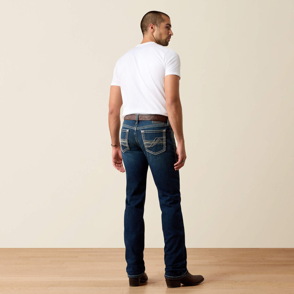 Ariat M7 Slim Christopher men's straight leg jean in James wash, view 5