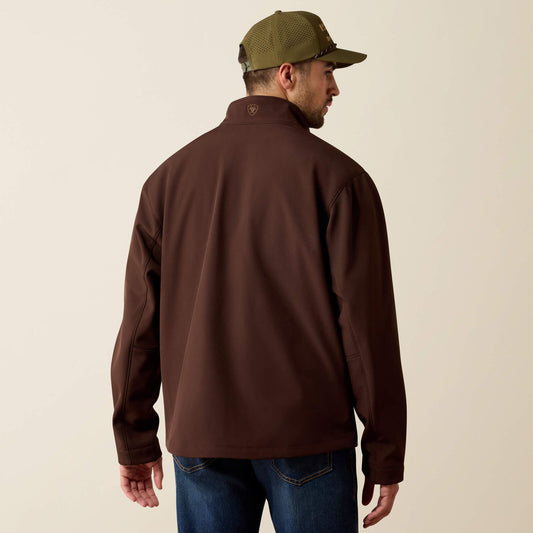 Ariat Chest Logo Softshell Jacket 10079279 Mole, back view