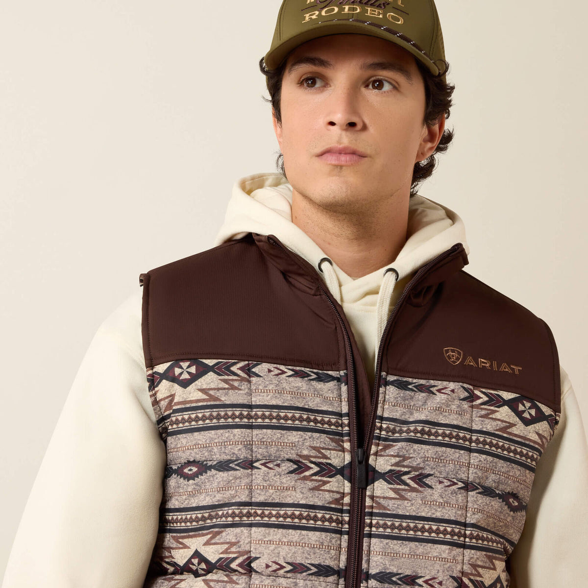 Ariat 10079386 men's Crius Insulated Vest in Silver Mink Heather, alternate view