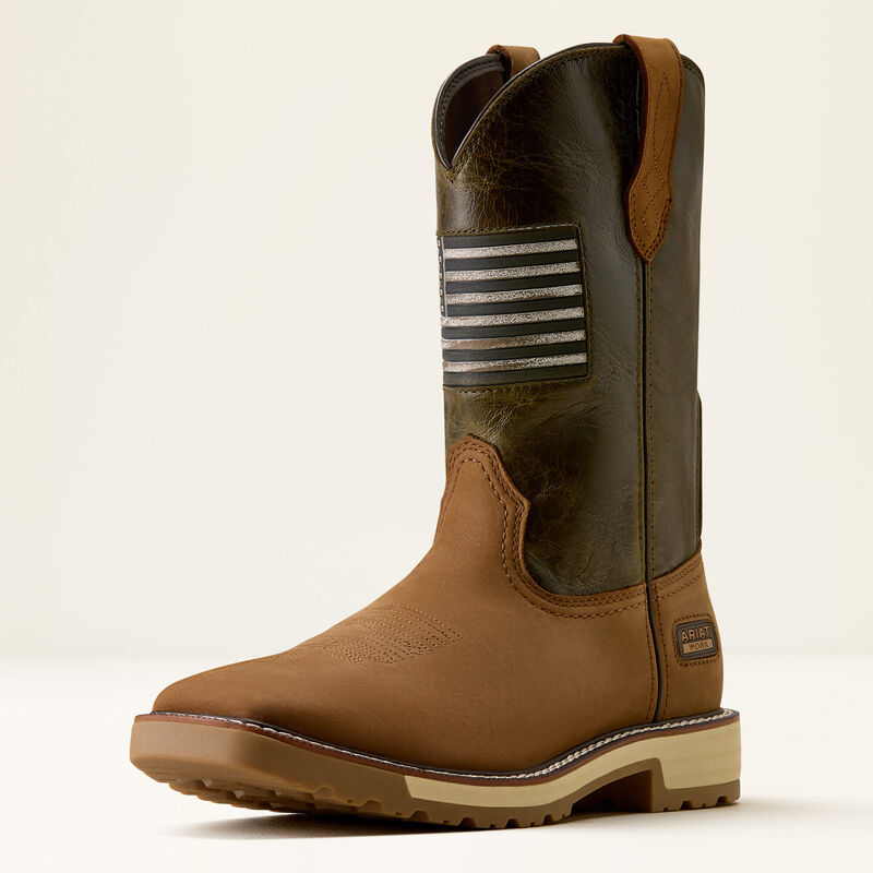 ARIAT Activator Patriot Wide Square Toe Work Boot 10079675