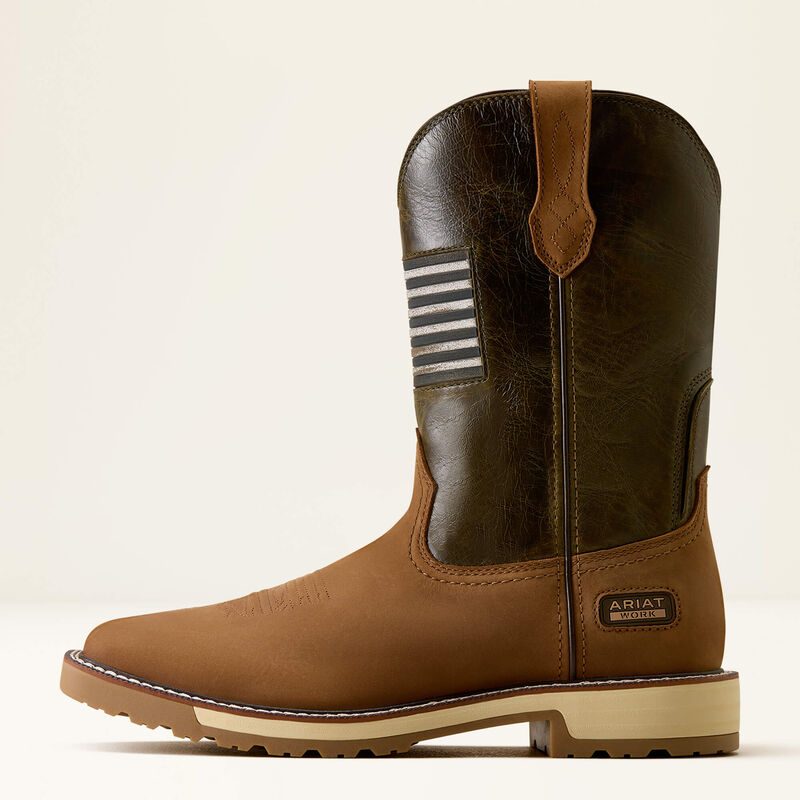 ARIAT Activator Patriot Wide Square Toe Work Boot 10079675