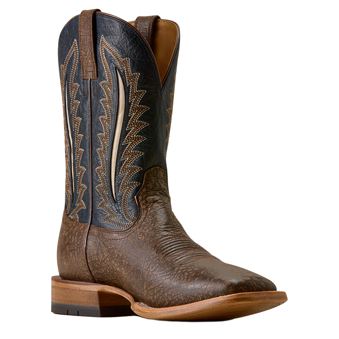 Ariat Gage cowboy boot 10080545, medial view with six-row stitch pattern