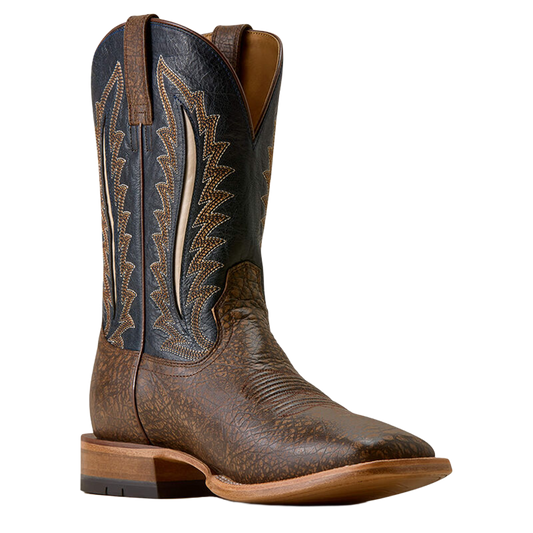 Ariat Gage cowboy boot 10080545, medial view with six-row stitch pattern