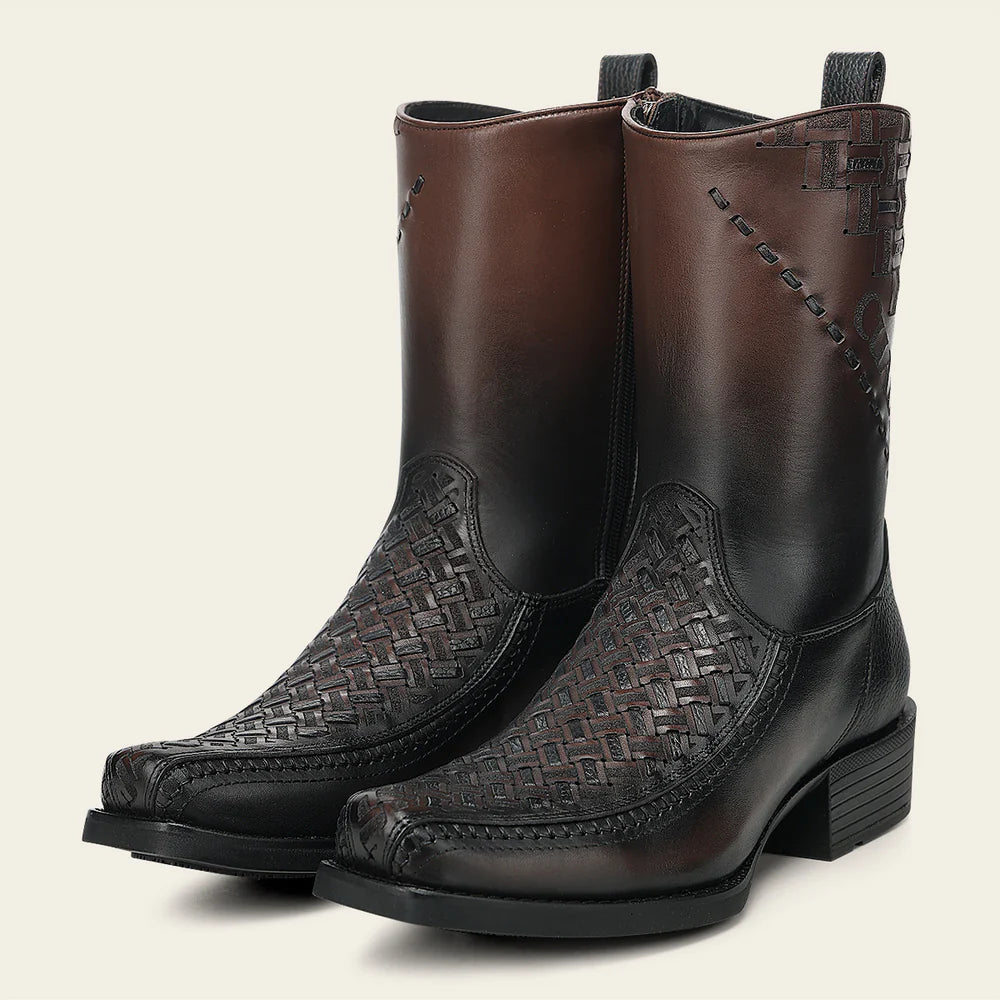 CUADRA Men's Chocolate Genuine Bovine Leather Urban Boots CC293