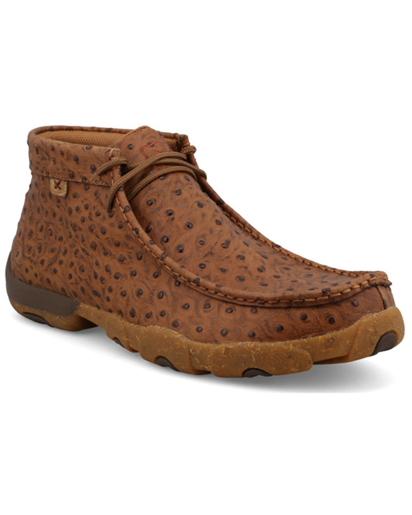 MDM0100 TWISTED X MEN'S CHUKKA DRIVING SHOE COGNAC