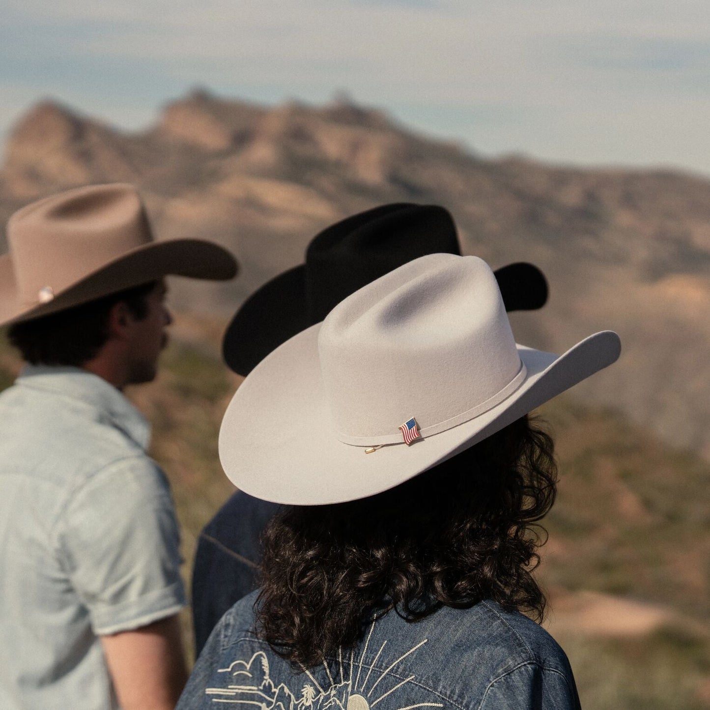 Stetson Skyline 6X USA 250 Edition in silverbelly, worn view
