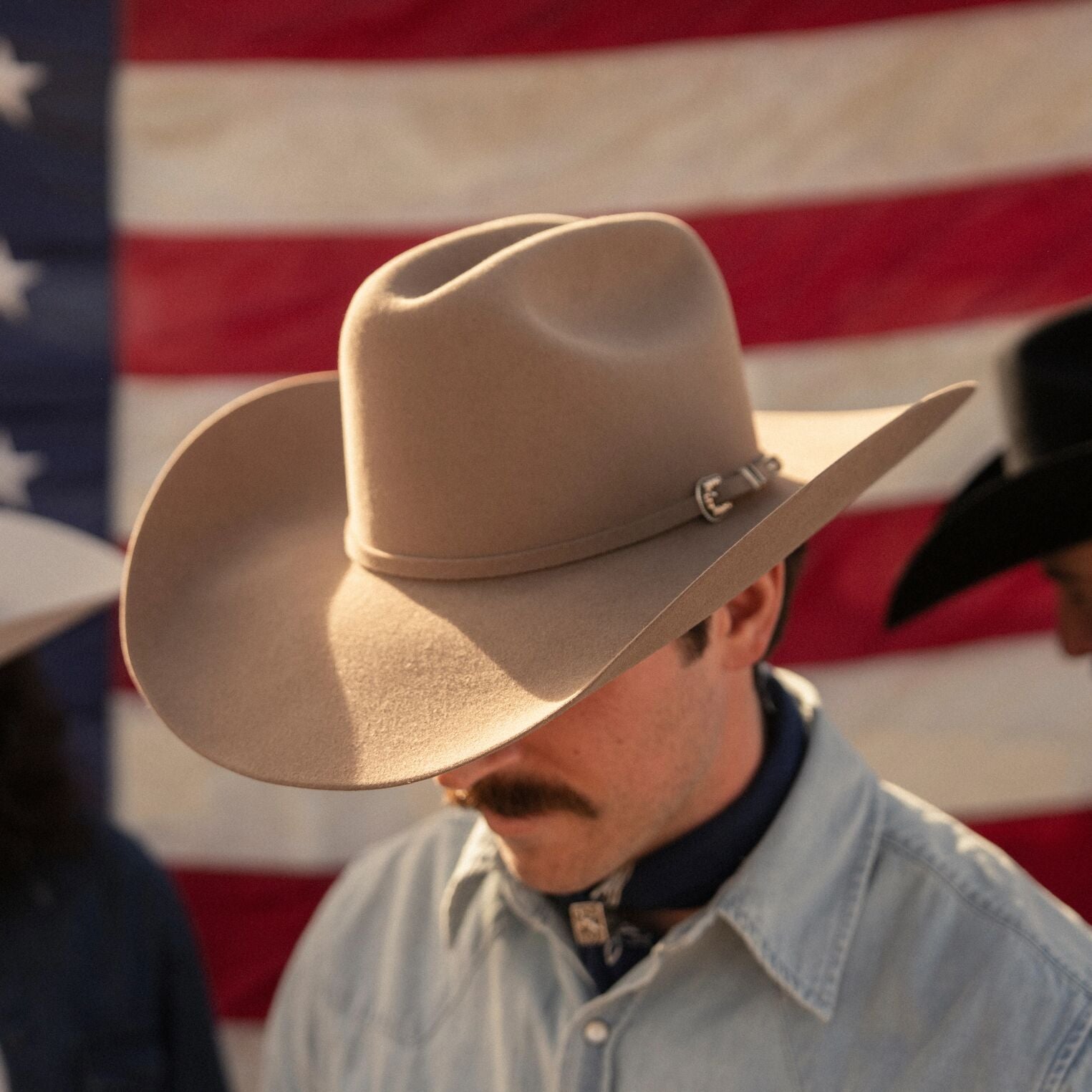 Stetson Skyline 6X USA 250 Edition in Sahara, worn view