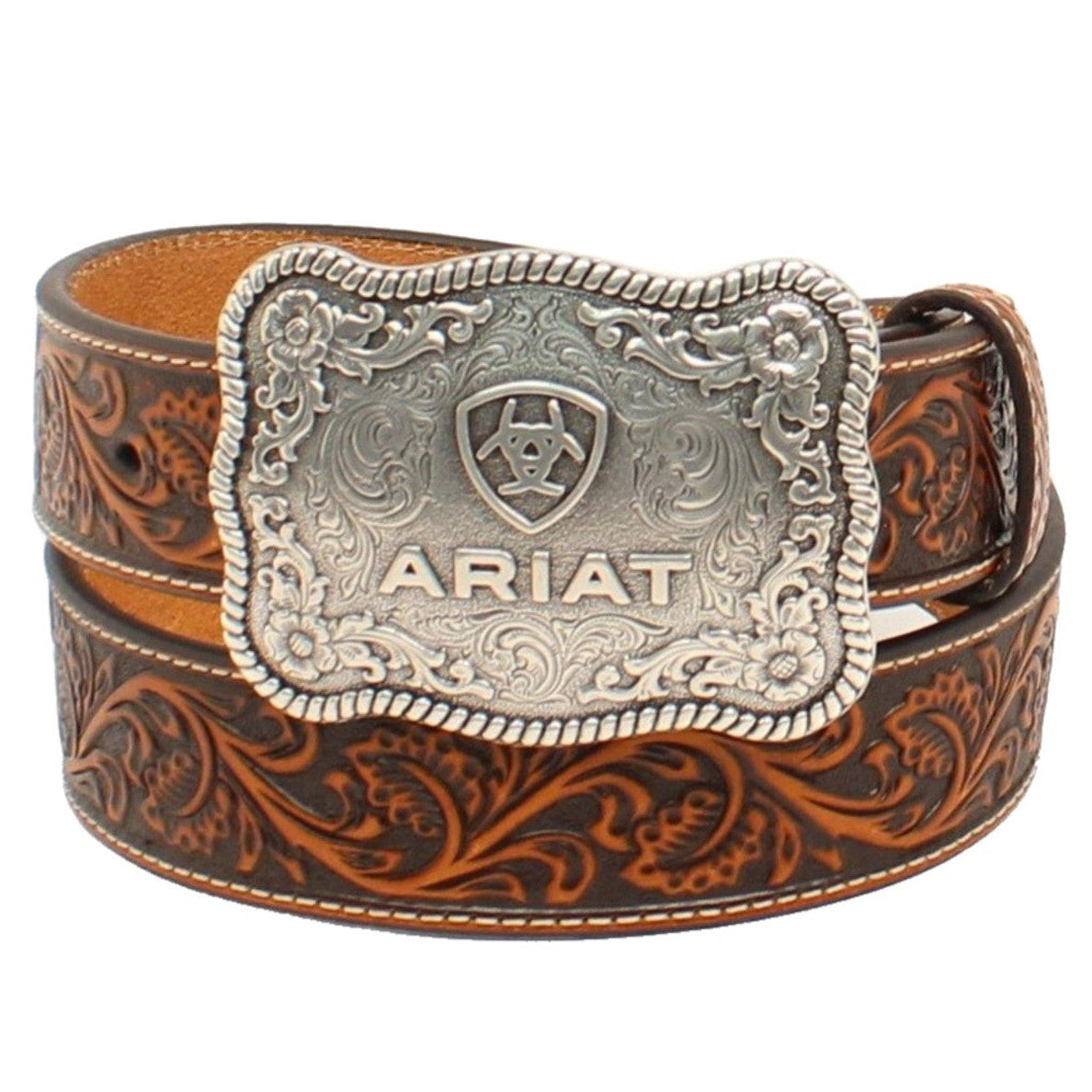 ARIAT MNS HAND TOOLED WESTERN BELT A1020467