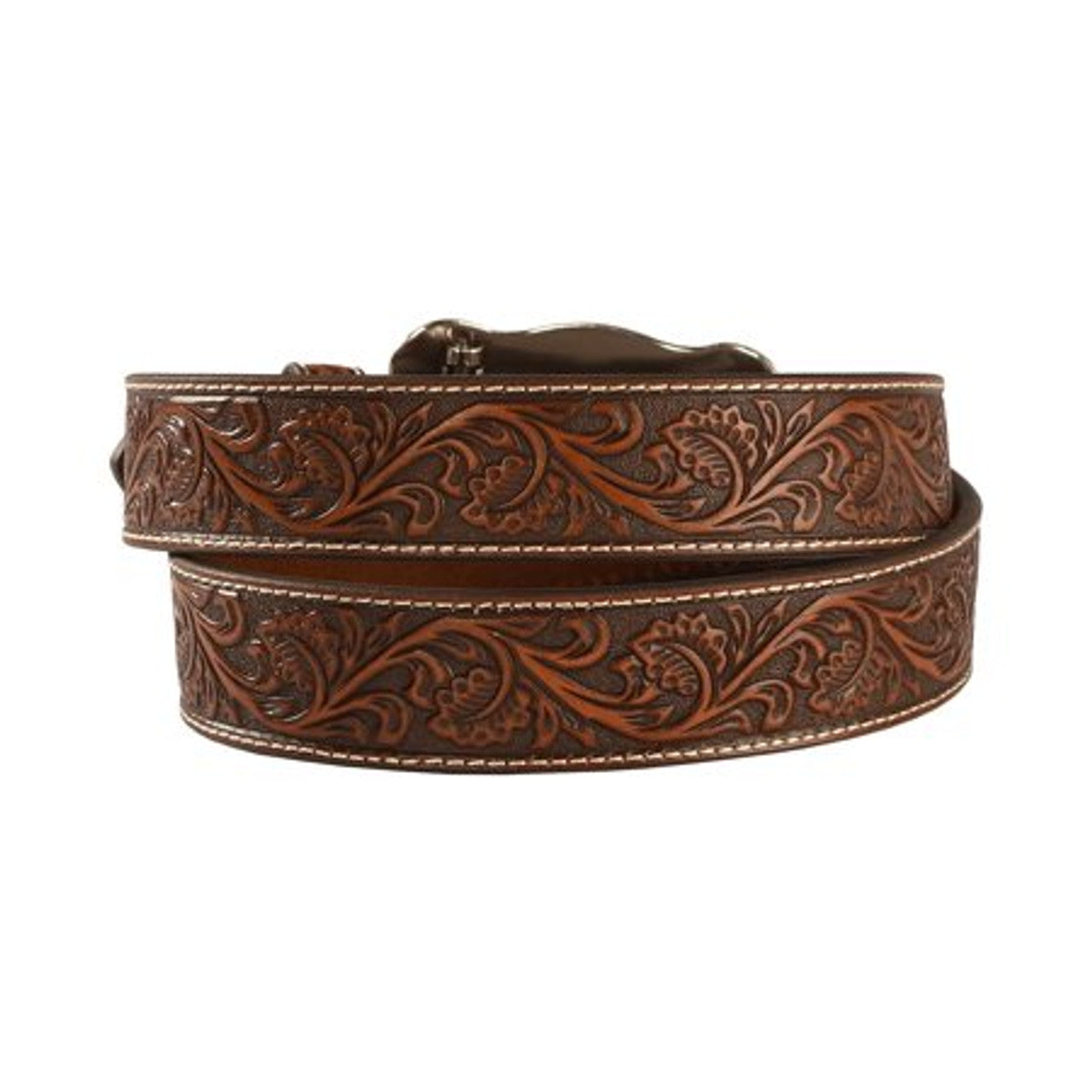 Ariat Floral Embossed Aged Bark Belt A1020444