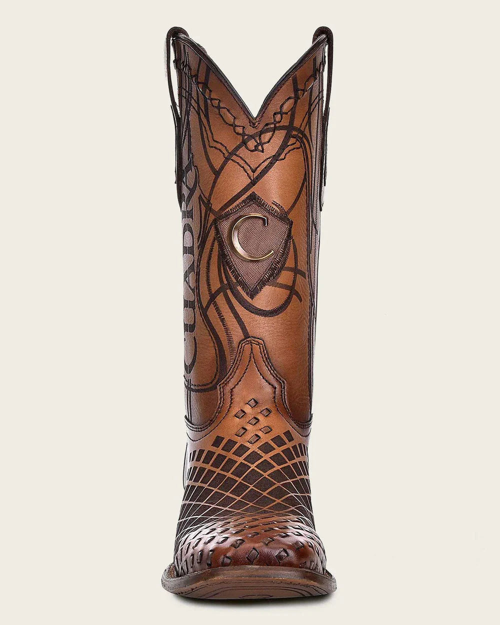 CUADRA CU500 BOOT MIEL Engraved honey leather western Men Model 3Z02RS
