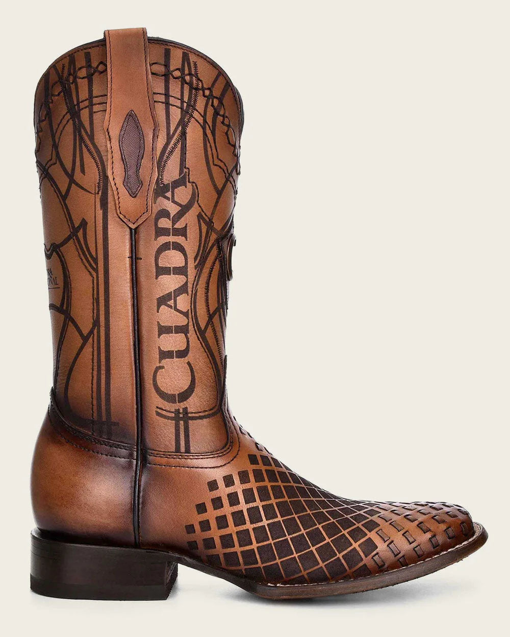 CUADRA CU500 BOOT MIEL Engraved honey leather western Men Model 3Z02RS