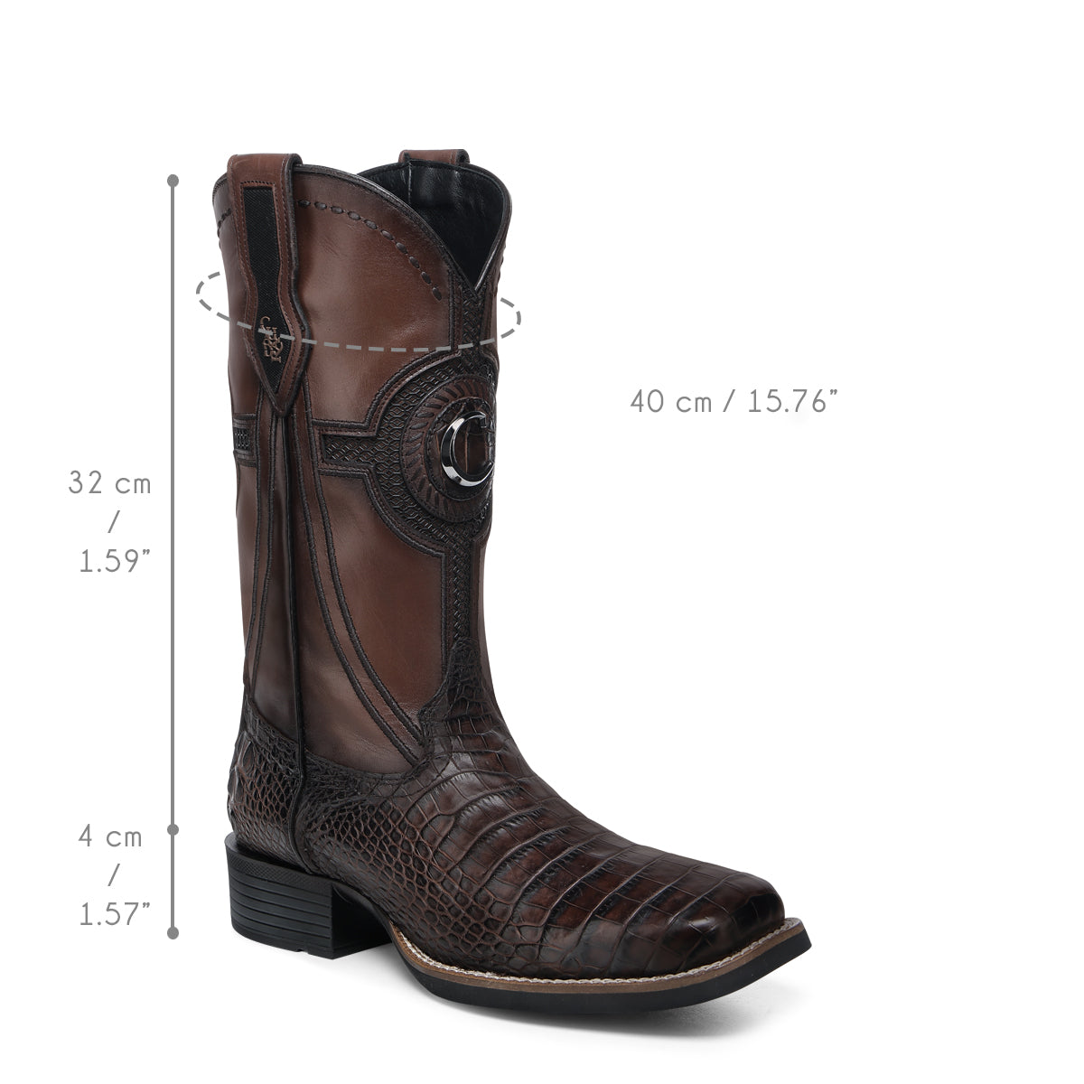 CUADRA MEN ALLIGATOR LOMO BELLY LUXO MOKA CC202-L