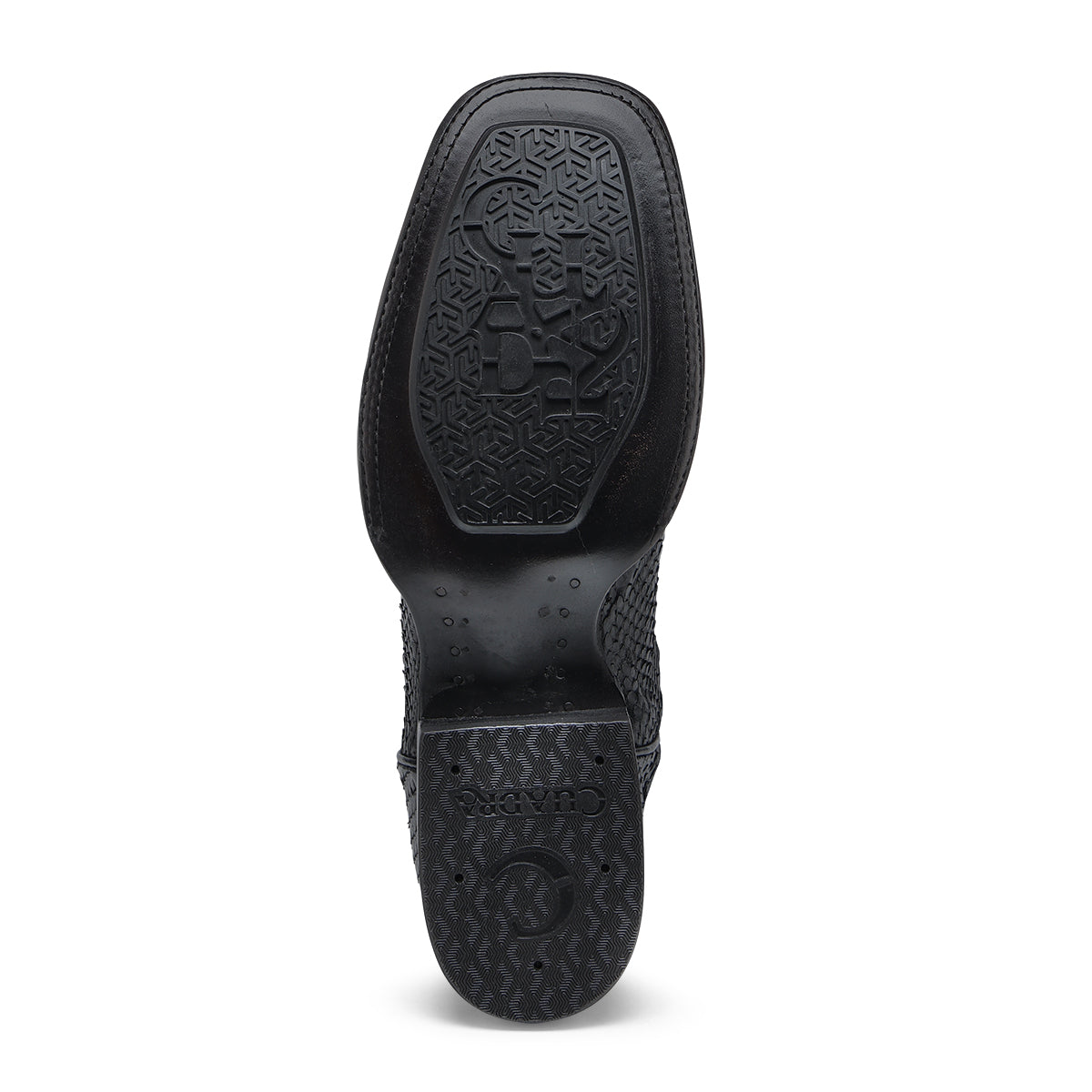 Cuadra CC288-L python cowboy boot, sole with Cuadra logo