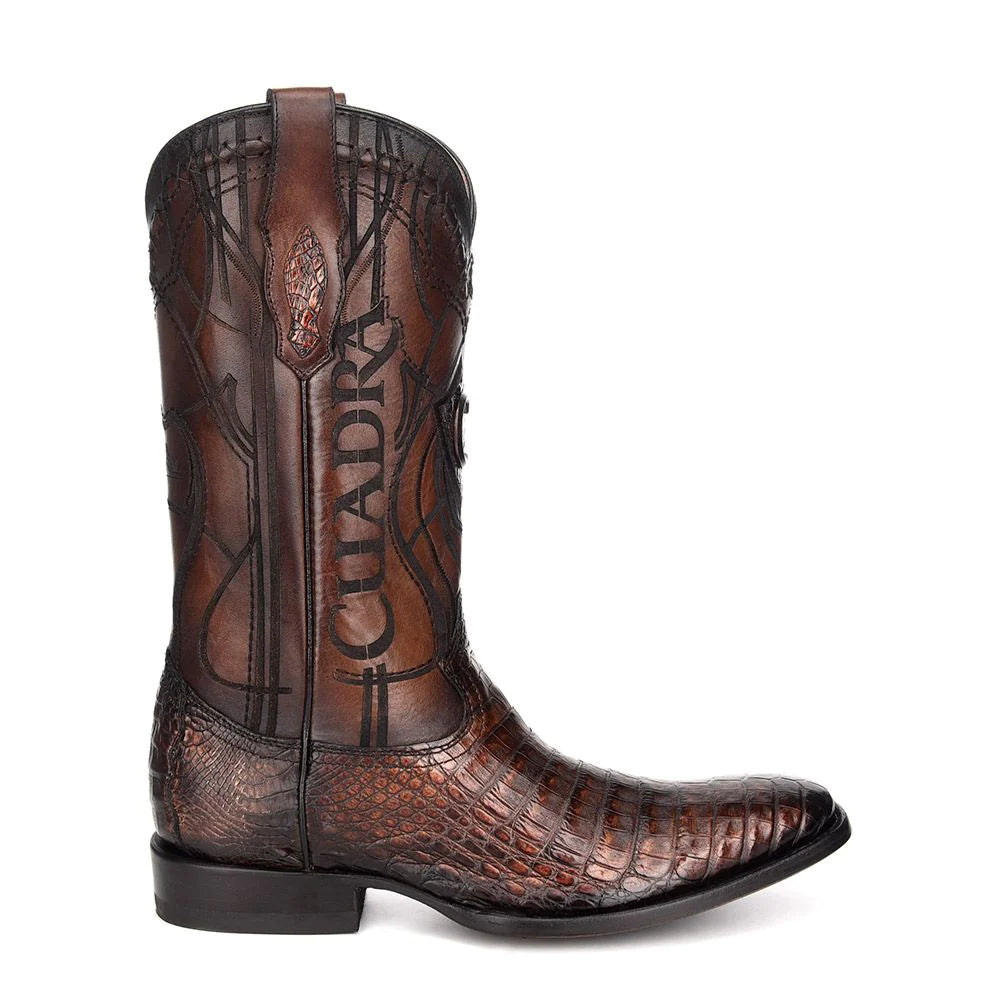 CUADRA BOOT MEN 3C1NFY CU376 OVER PARIS BROWN CAIMAN EXOTIC