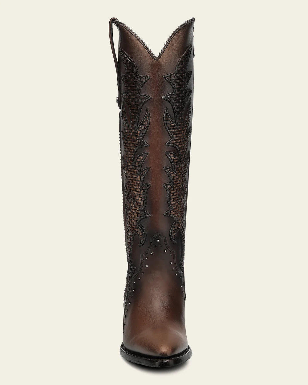 Cuadra Women Boots Honey Embroidery & Zipper & Woven & Studs P CC338