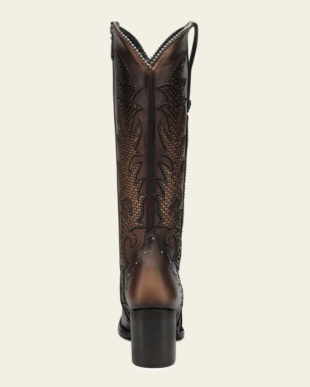 Cuadra Women Boots Honey Embroidery & Zipper & Woven & Studs P CC338