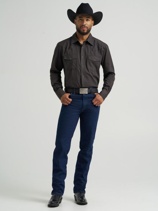 Wrangler 10933SEDD Cowboy Cut Silver Edition slim fit jean in dark denim
