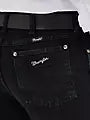 Black And Silver WranglerPatch Jeans 10933SEWK