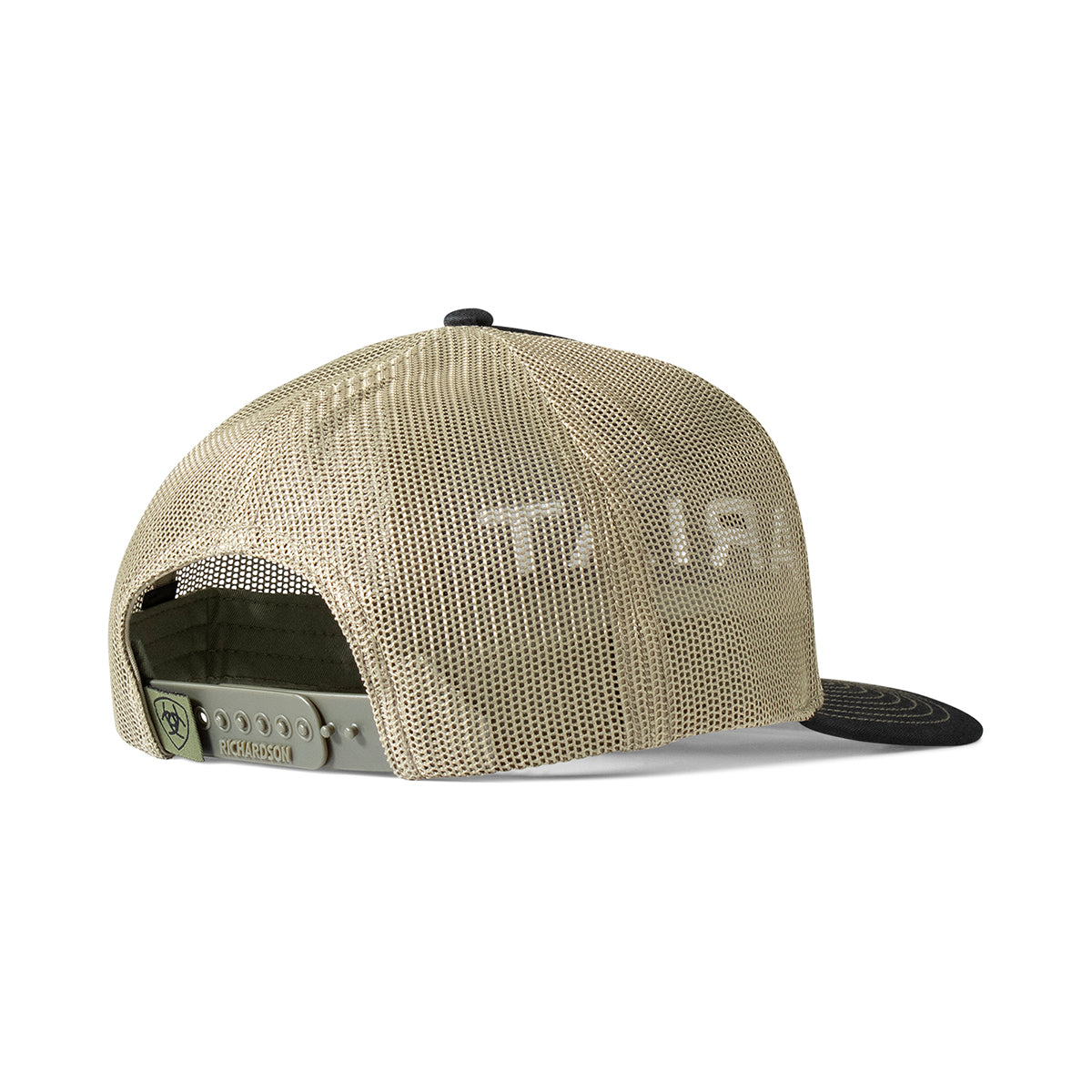 Ariat Men's Black Green Puff Embroidery Richardson 112 Snapback Cap A300086395