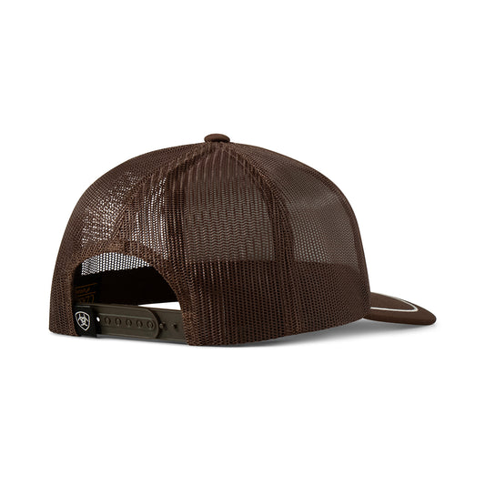 Ariat Men's Brown Foam Front Screen Print Snapback Cap A300089002