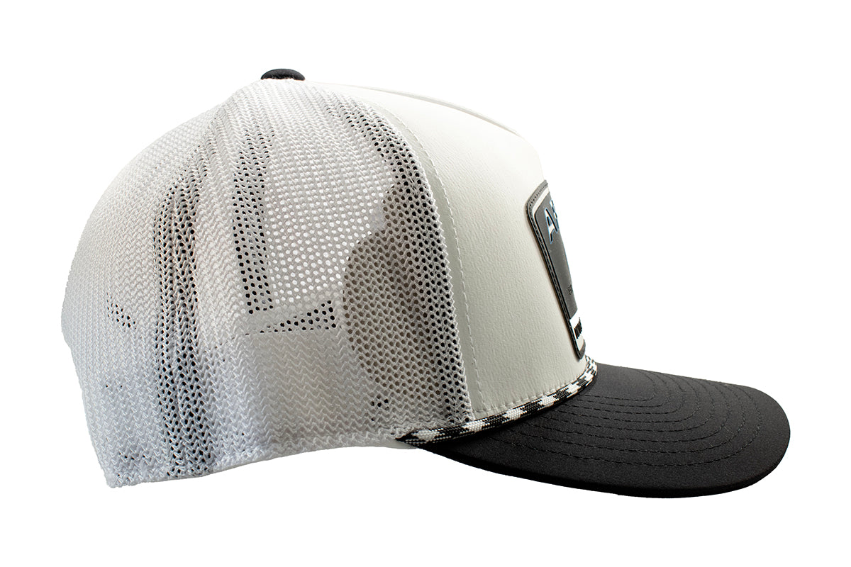 Ariat Men's White Filigree Rubber Patch Flexfit 110 Snapback Cap A300090405