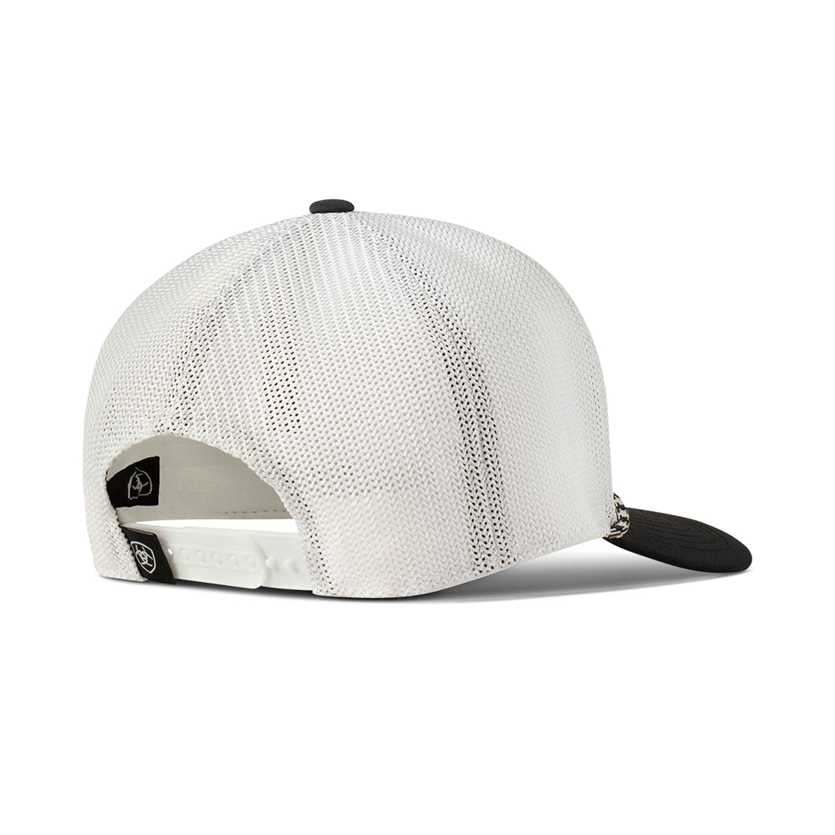 Ariat Men's White Filigree Rubber Patch Flexfit 110 Snapback Cap A300090405