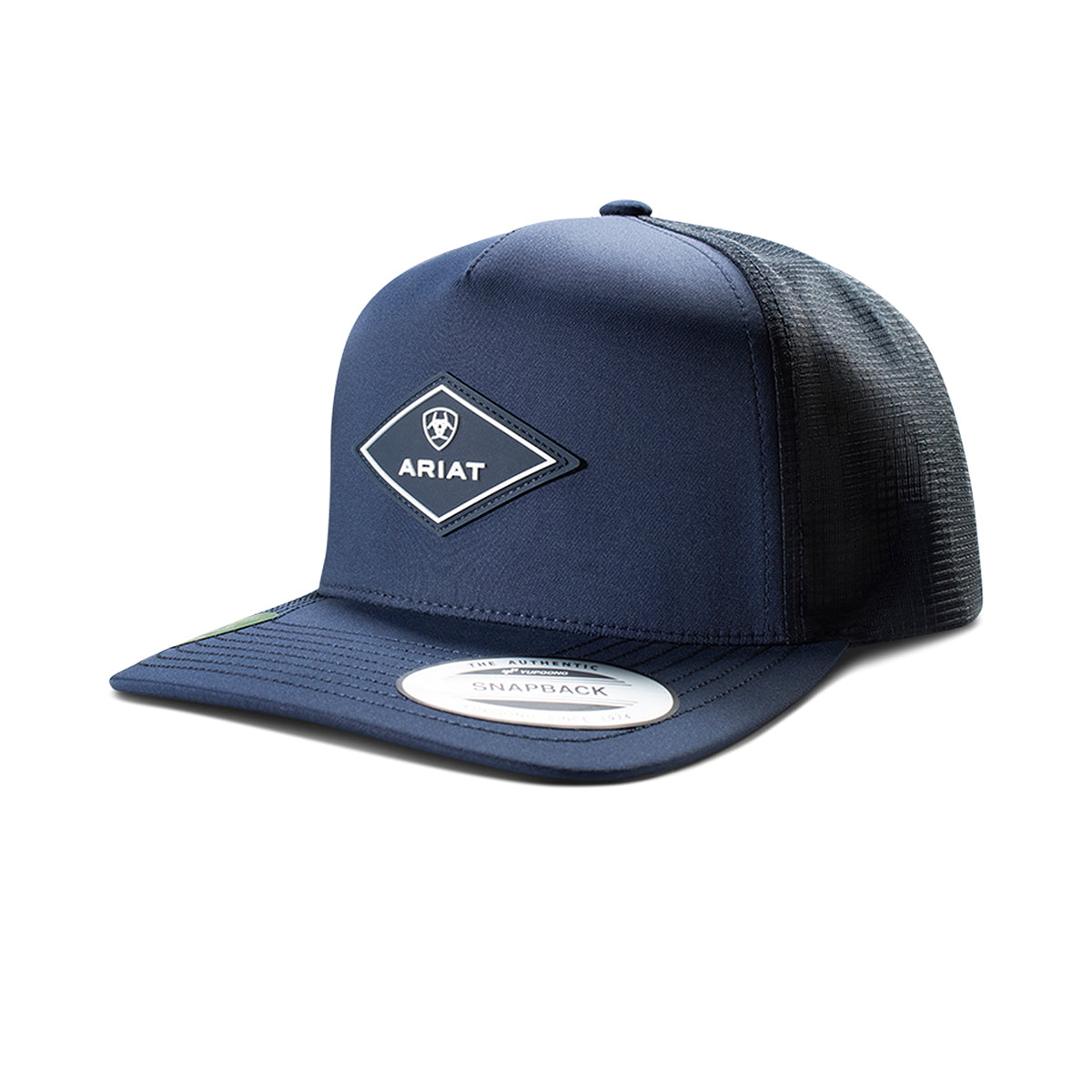 Ariat Men's Navy Rubber Ariat Patch Snapback Cap A300094903