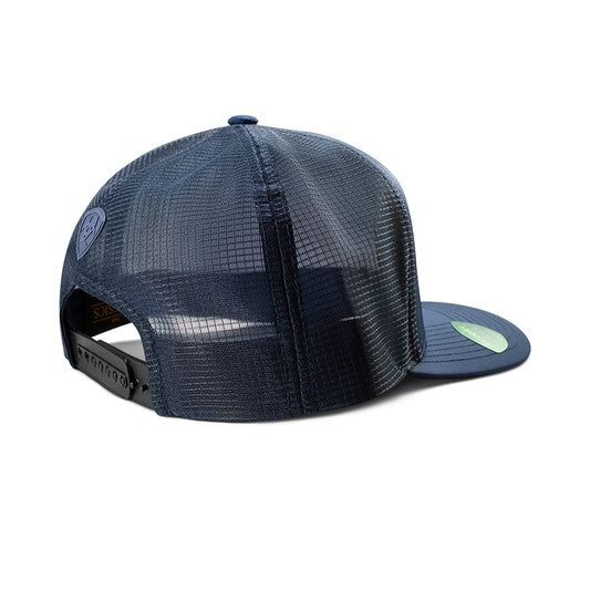 Ariat Men's Navy Rubber Ariat Patch Snapback Cap A300094903