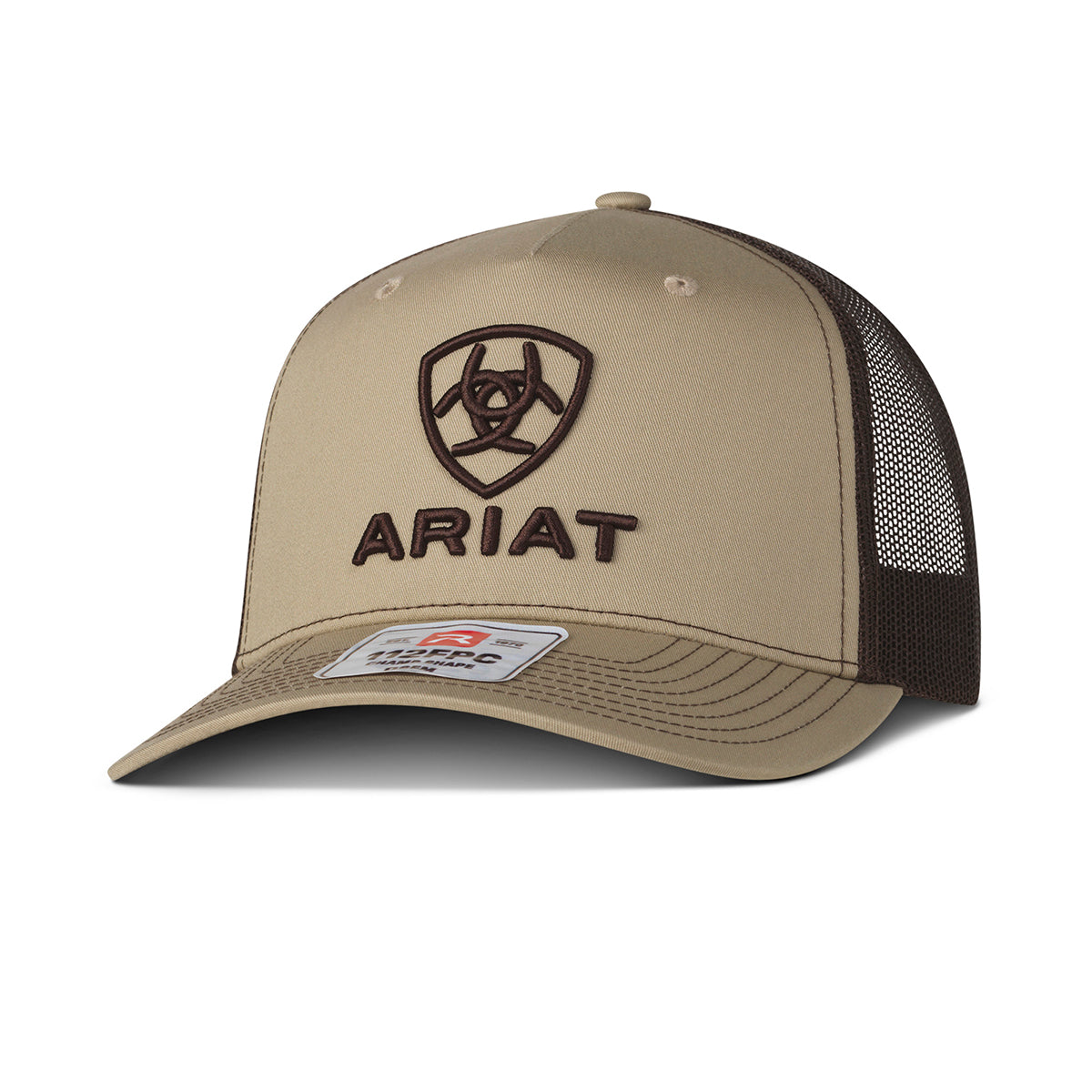 Ariat Men's Tan 5-Panel Mesh Richardson Cap A300097808