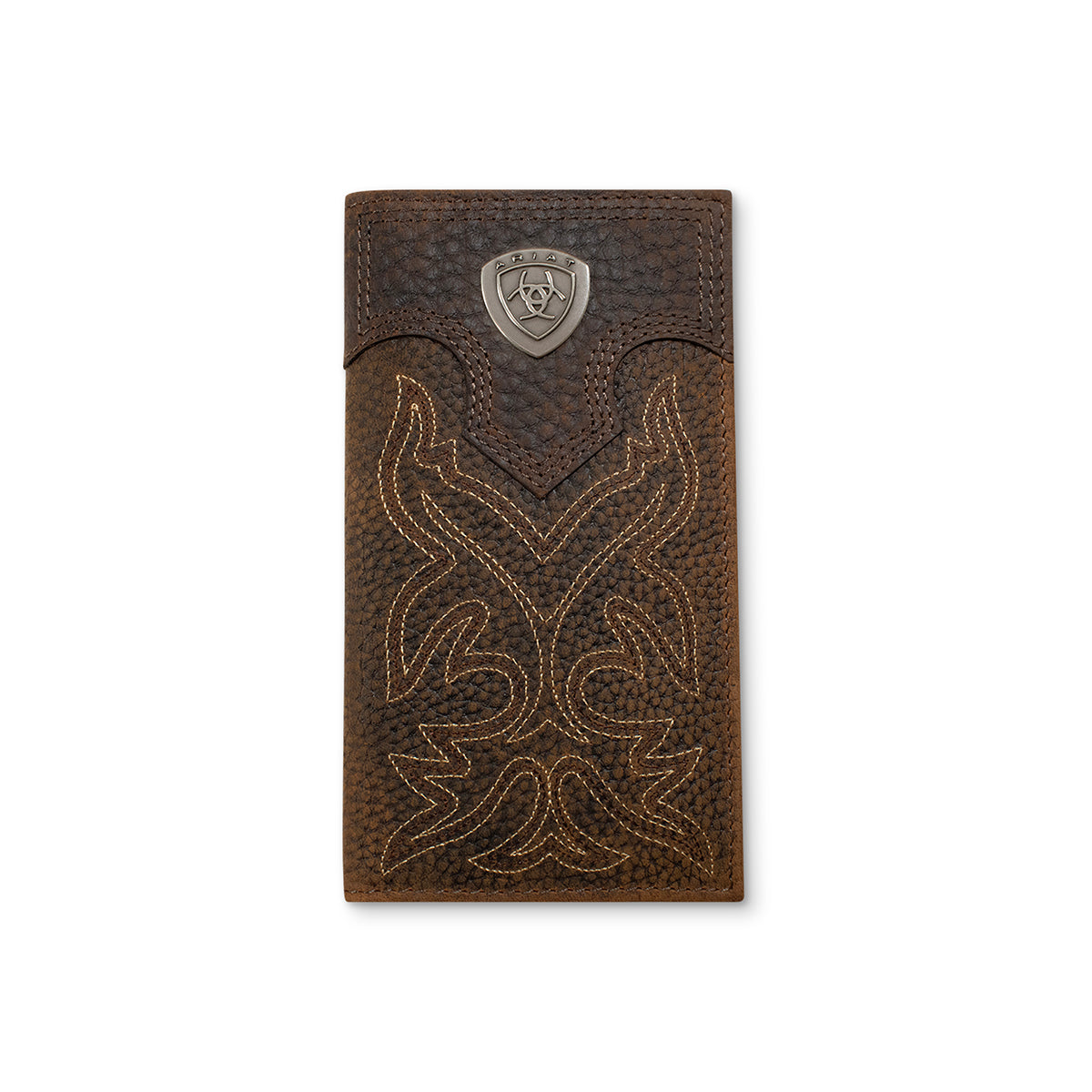 Ariat Men's Brown Boot Stitch Shield Rodeo Wallet A3510802