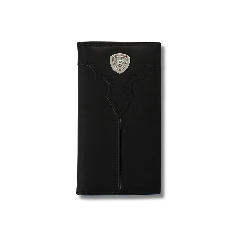 Ariat Men's Black Center Bump Shield Rodeo Wallet A3549701
