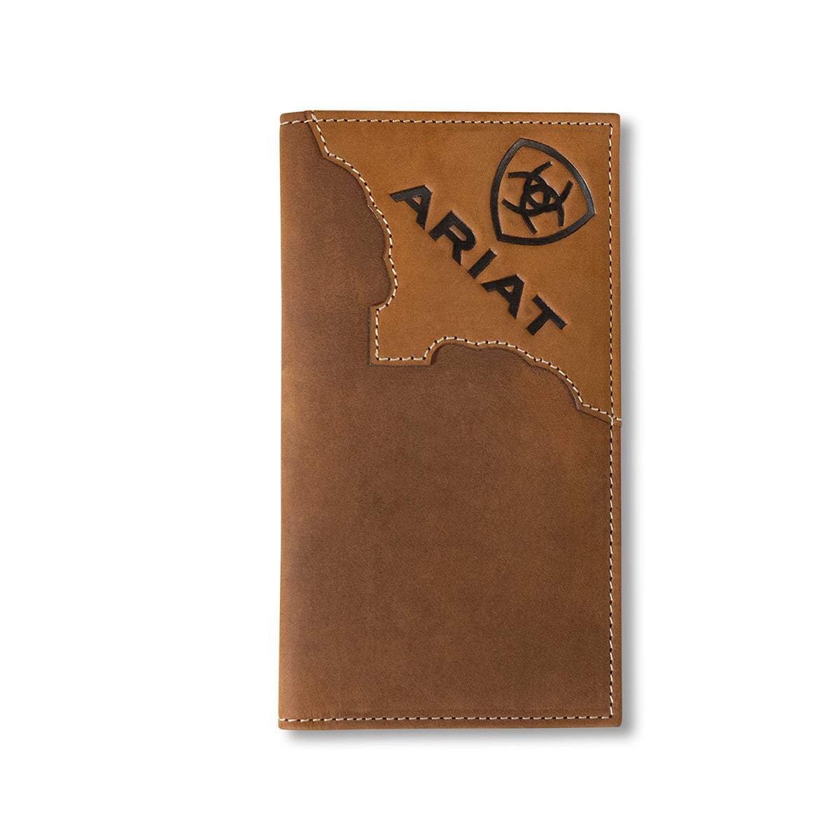 Ariat Men's Medium Brown Two Tone Leather Rodeo Wallet A3552544