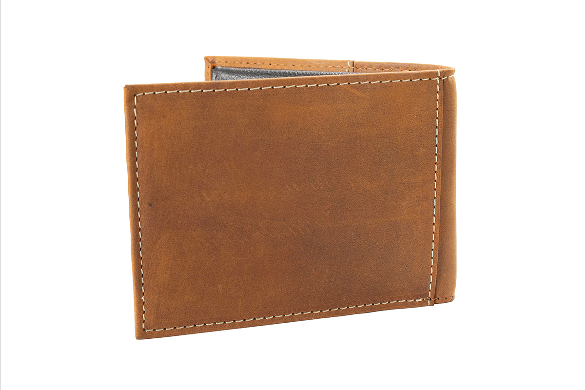 Ariat Men's Medium Brown Two Tone Leather Bifold Wallet A3552644