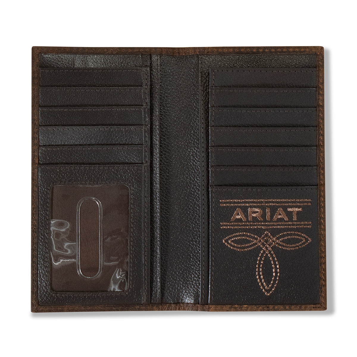 Ariat Men's Brown Bullhide Ariat Embossed Rodeo Wallet A3554302