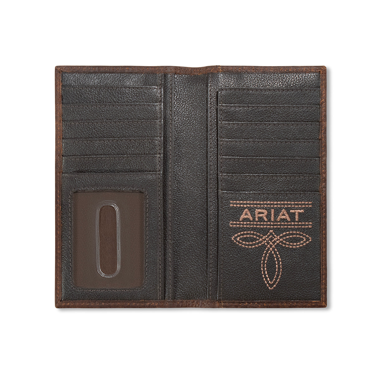 Ariat Men's Brown Ariat Buck Stitch Rodeo Wallet A3563302