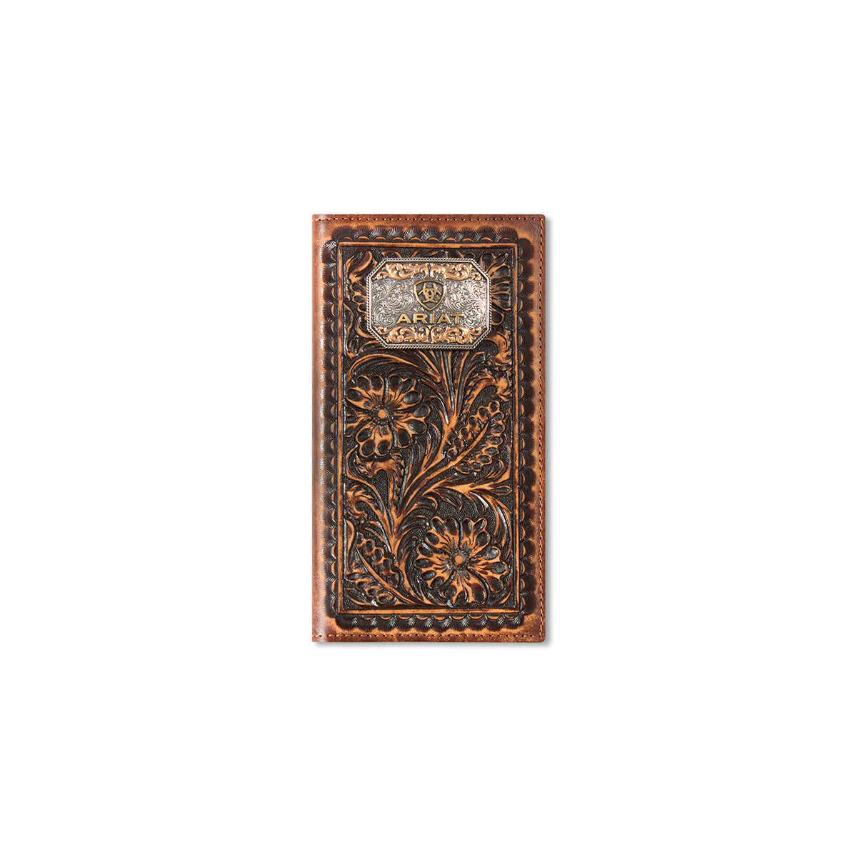 Ariat Men's Brown Ariat Buckle Concho Rodeo Wallet A3569402