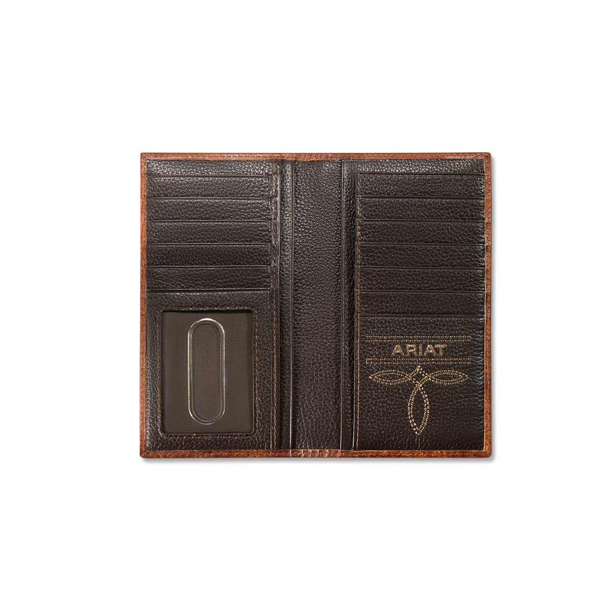 Ariat Men's Brown Ariat Buckle Concho Rodeo Wallet A3569402