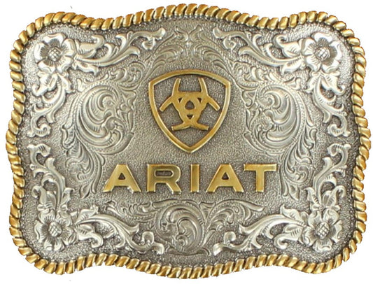 ARIAT RECTANGLE BUCKLE ROPE EDGE - ACC BUCKLE - A37014