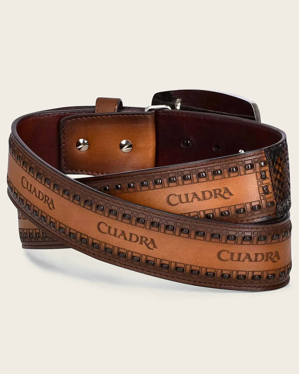 Cuadra Belt Honey western python Belt