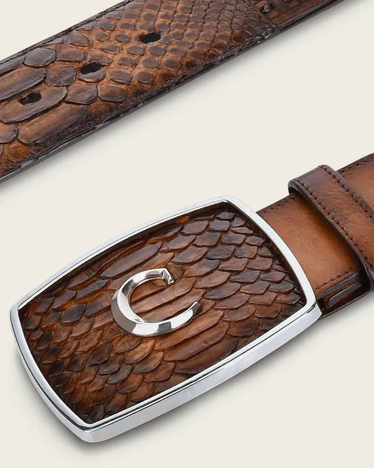 Cuadra Belt Honey western python Belt
