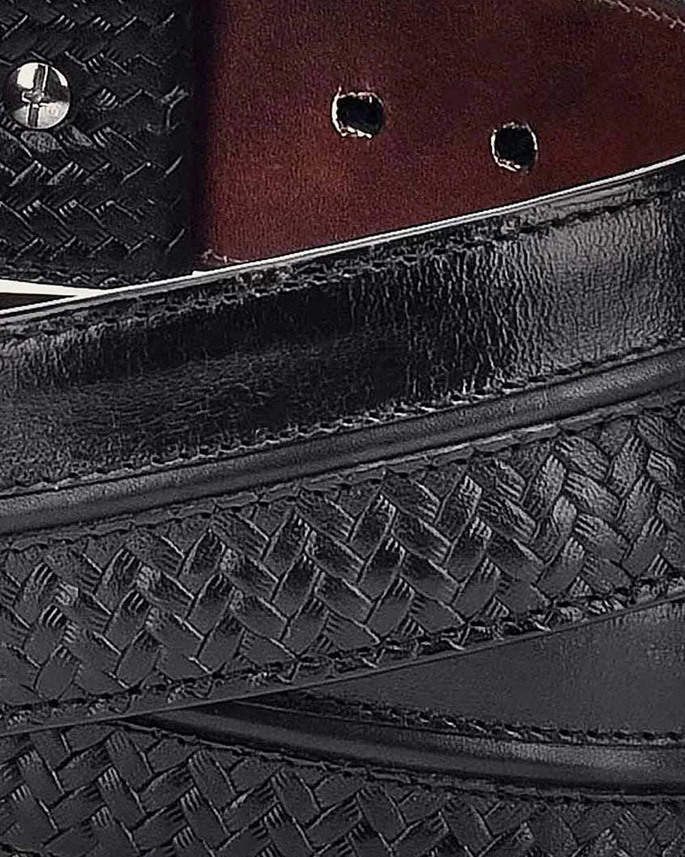 Cuadra Belt Men's Western Belt in Black Bovine Genuine Leather
