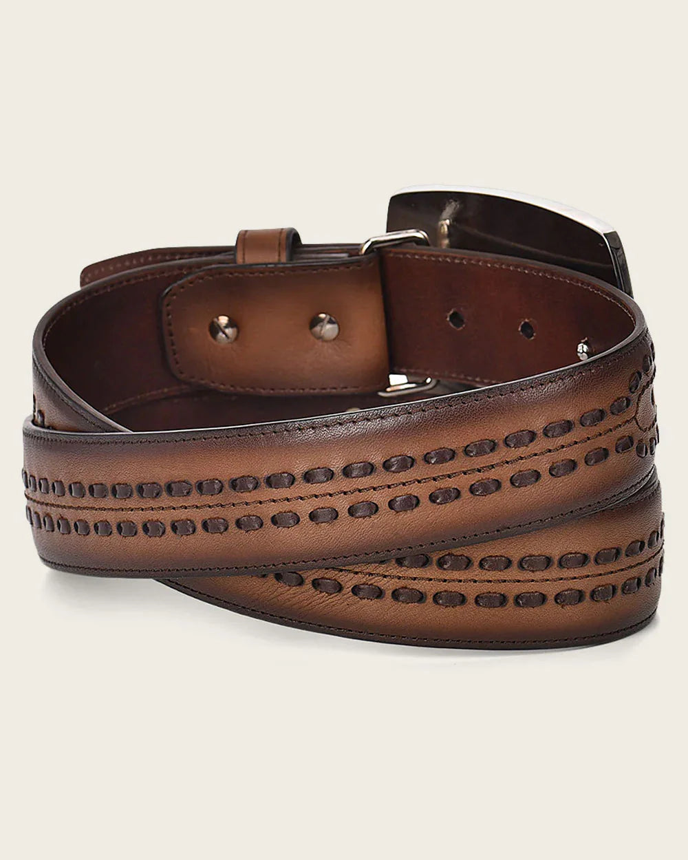Cuadra Men's Honey western bovine Belt