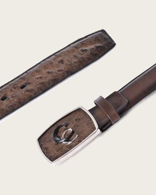 Cuadra Men's Brown western ostrich Belt